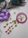 Fancy Designer Kalire Lumba Rakhi for Bhabhi | Bracelet Rakhi with Golden Latkan | Beaded Stone Work Rakhi for Sister-in-law