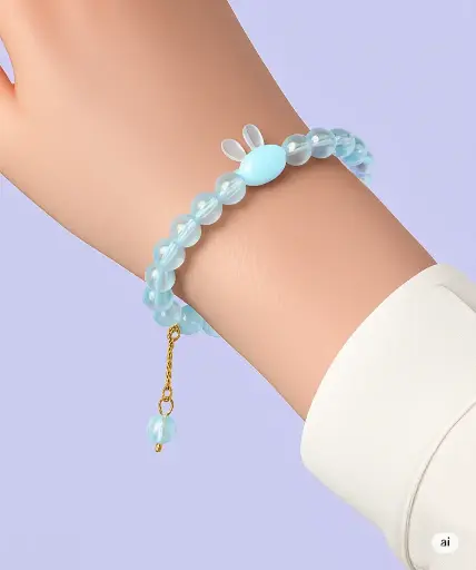 Kawaii Bunny Bead Bracelet